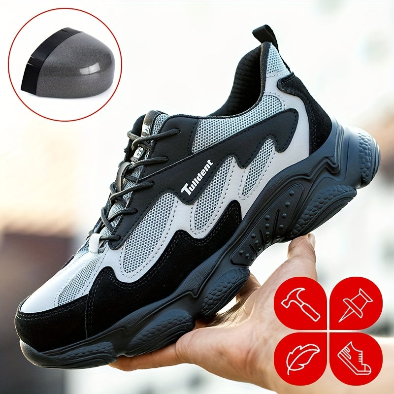 Steel Toe Work Shoes Men Puncture Proof Safety Boots