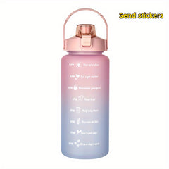 Modern Plastic Water Bottle with Straw