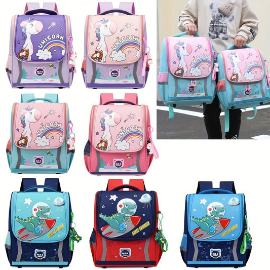 Dino Unicorn Backpack Bucket Bag Large Capacity Water Resistant