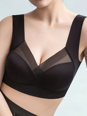 Breathable Mesh Wireless Bra Full Coverage Lingerie