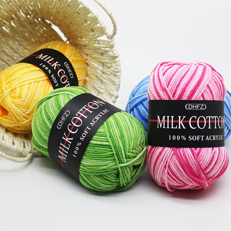 2pcs Gradient Soft Yarn for Crocheting and Knitting 164Yards
