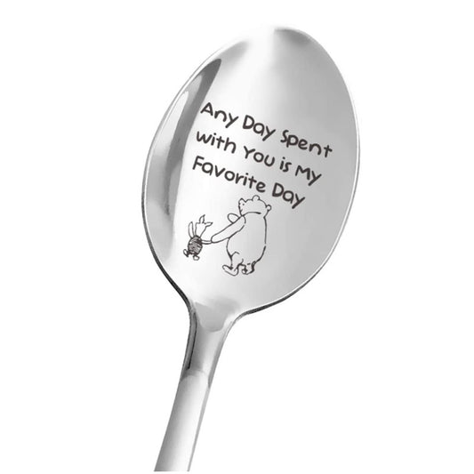Love Letter Stainless Steel Milk & Coffee Spoons - Anniversary Gift