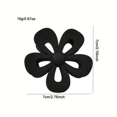 6pcs Cartoon Flower Hair Claw Clip Matte Banana Clip