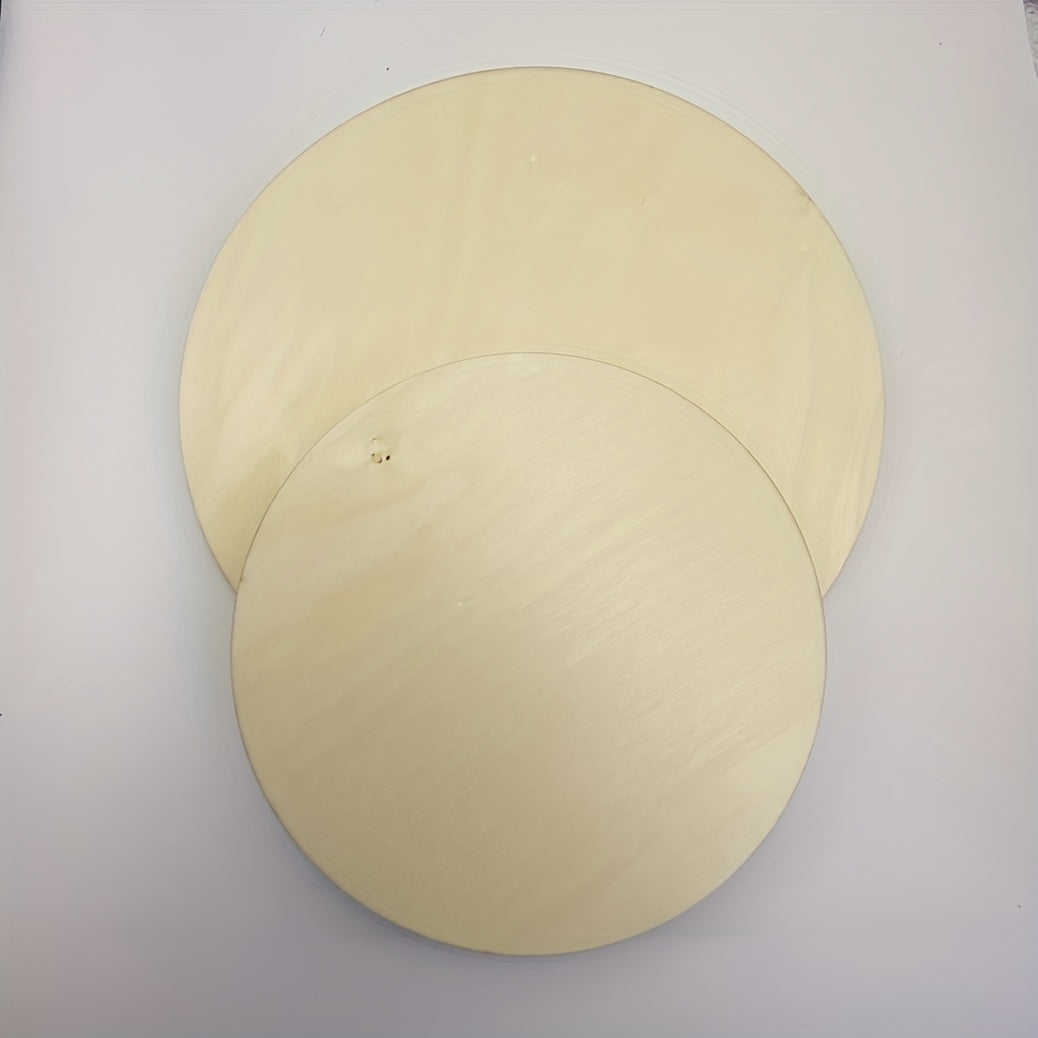 5pcs Unfinished Wooden Circles Round For Crafts 20-32 cm
