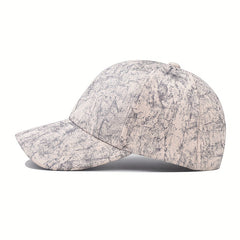 Classic Tie Dye Baseball Cap Solid Vintage Sports Hat Adjustable