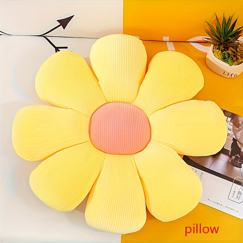 Sunflower Plush Cushion - Room Decoration Flower Pillow