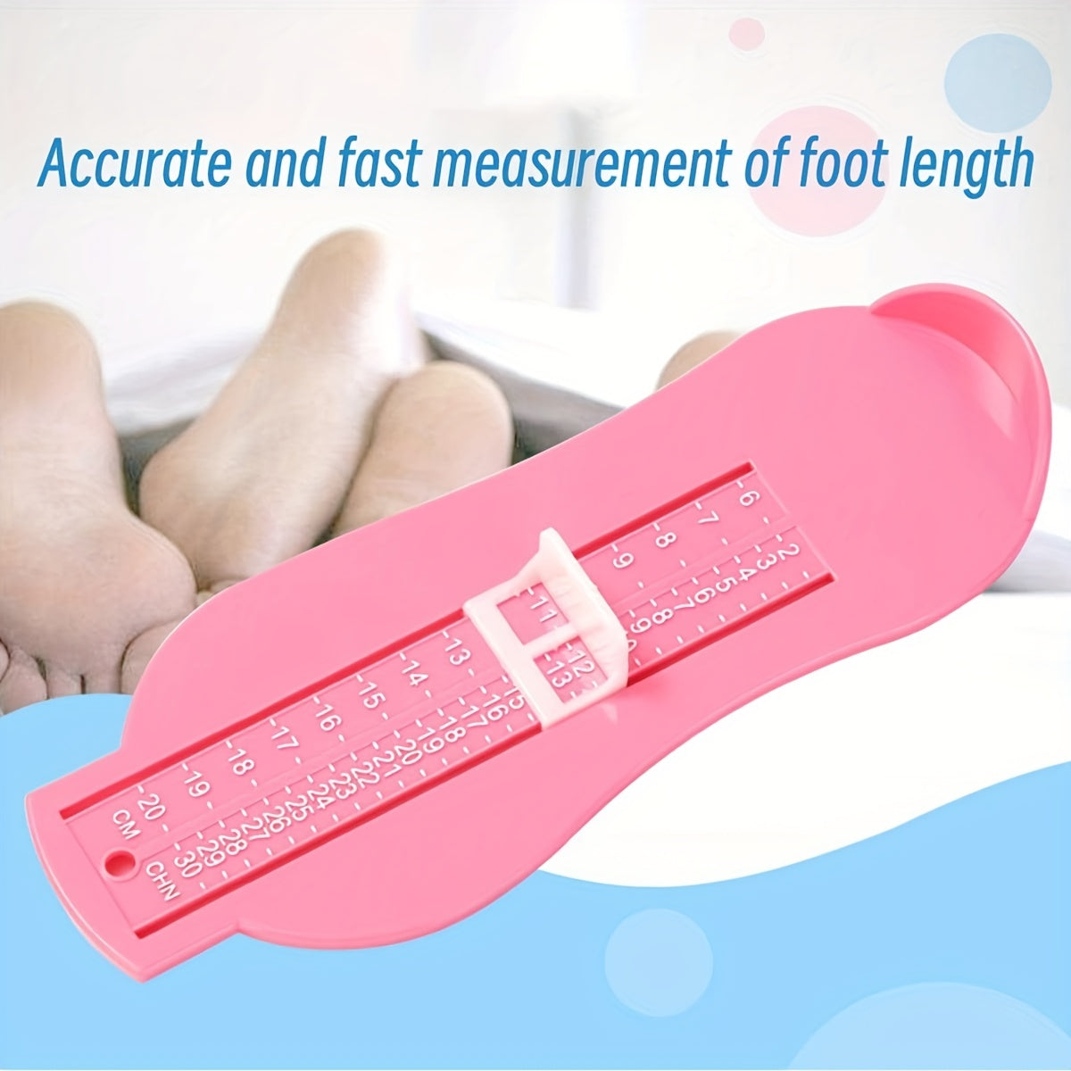Nordic Pink Foot Measuring Device Shoe Size Measuring Instrument