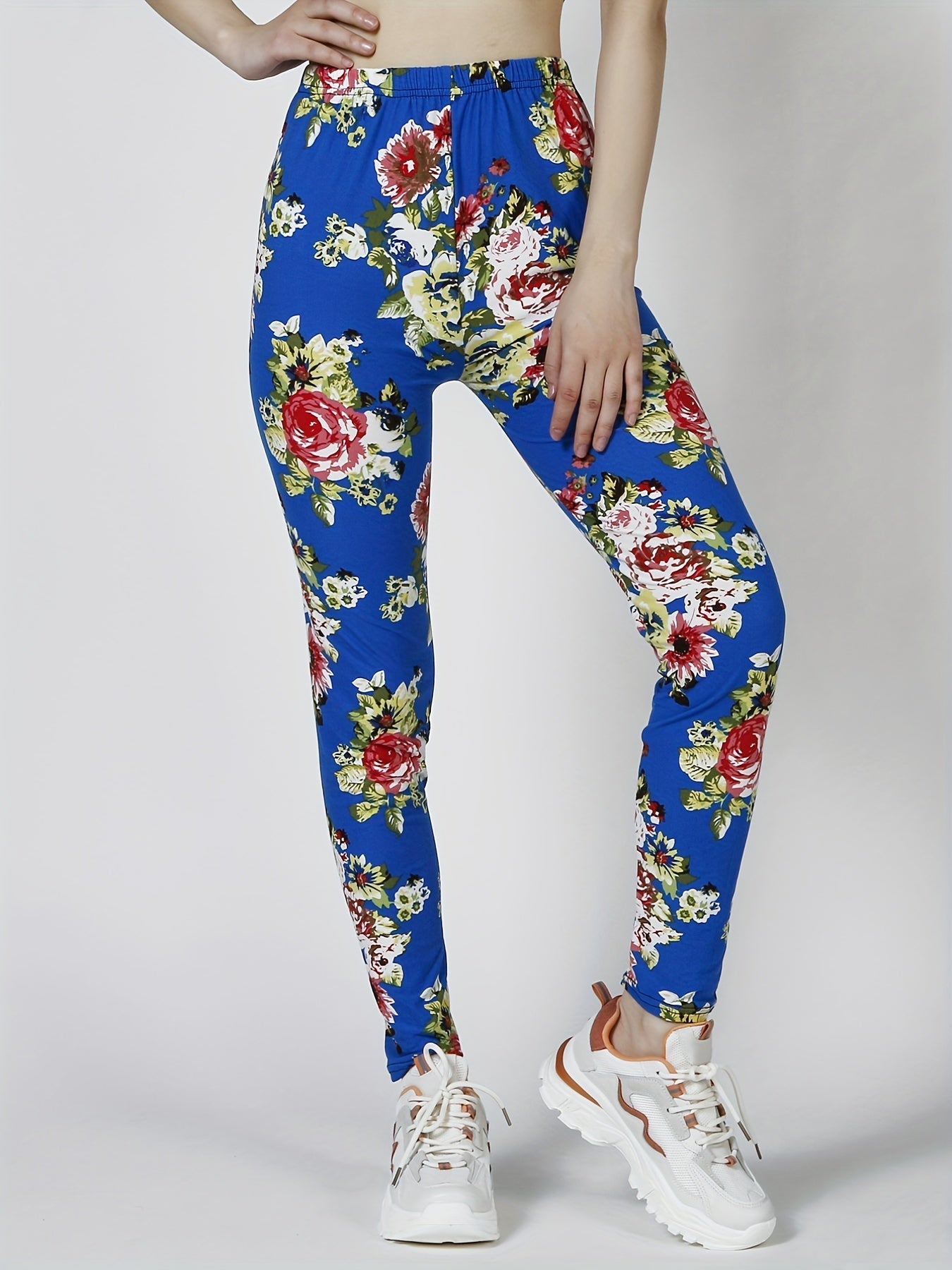 Floral Print High Waist Yoga Leggings
