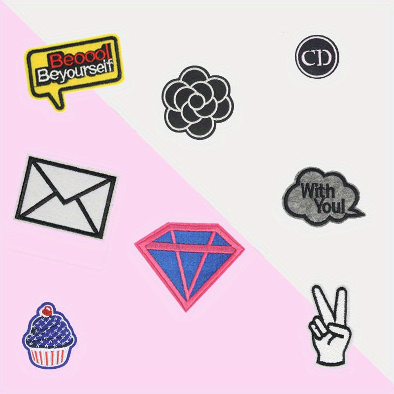 Iron On Patches Sew On Embroidered Applique Repair Patch DIY Crafts For Clothing