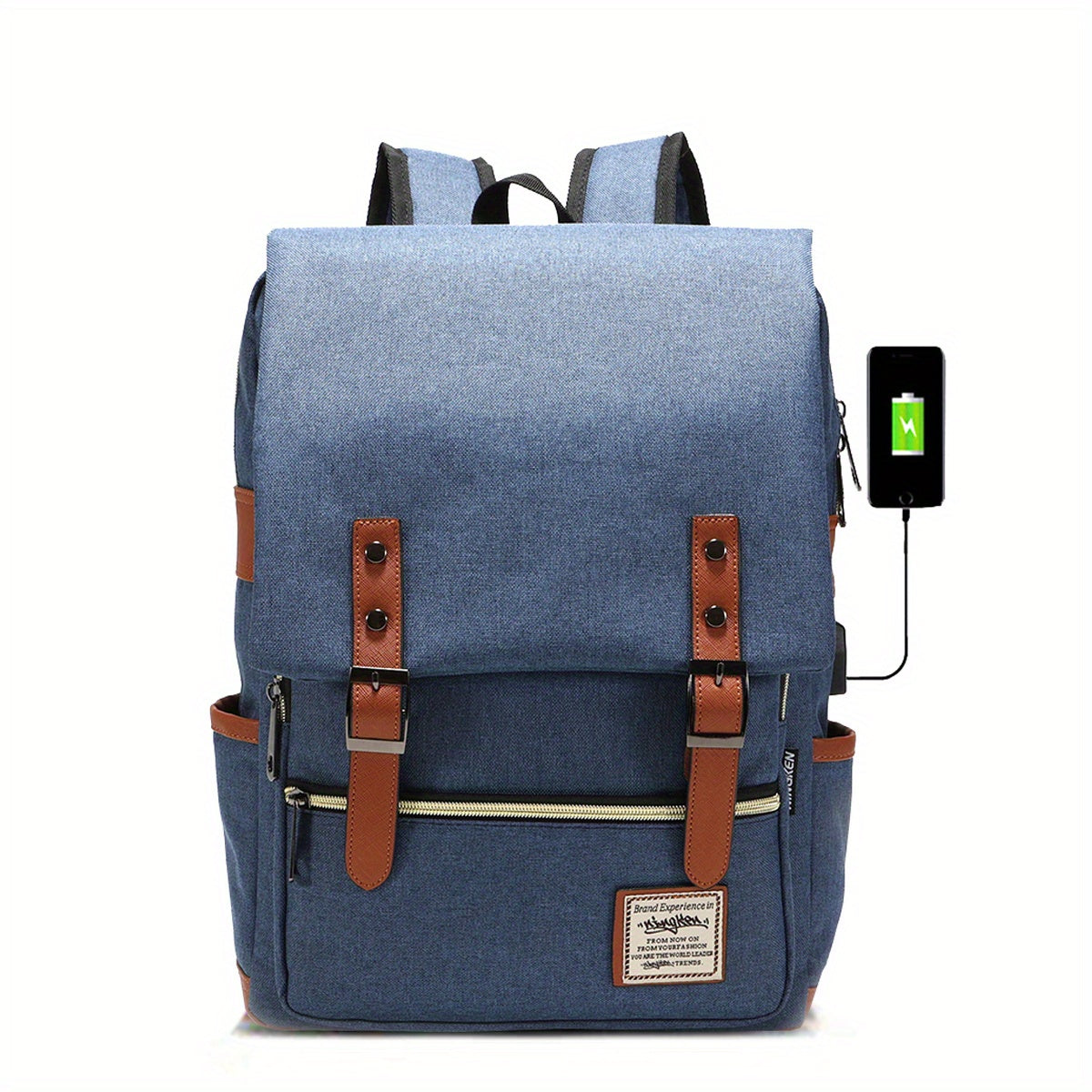 Casual Minimalist Flap Backpack All Match Laptop Rucksack Women's Travel Bag