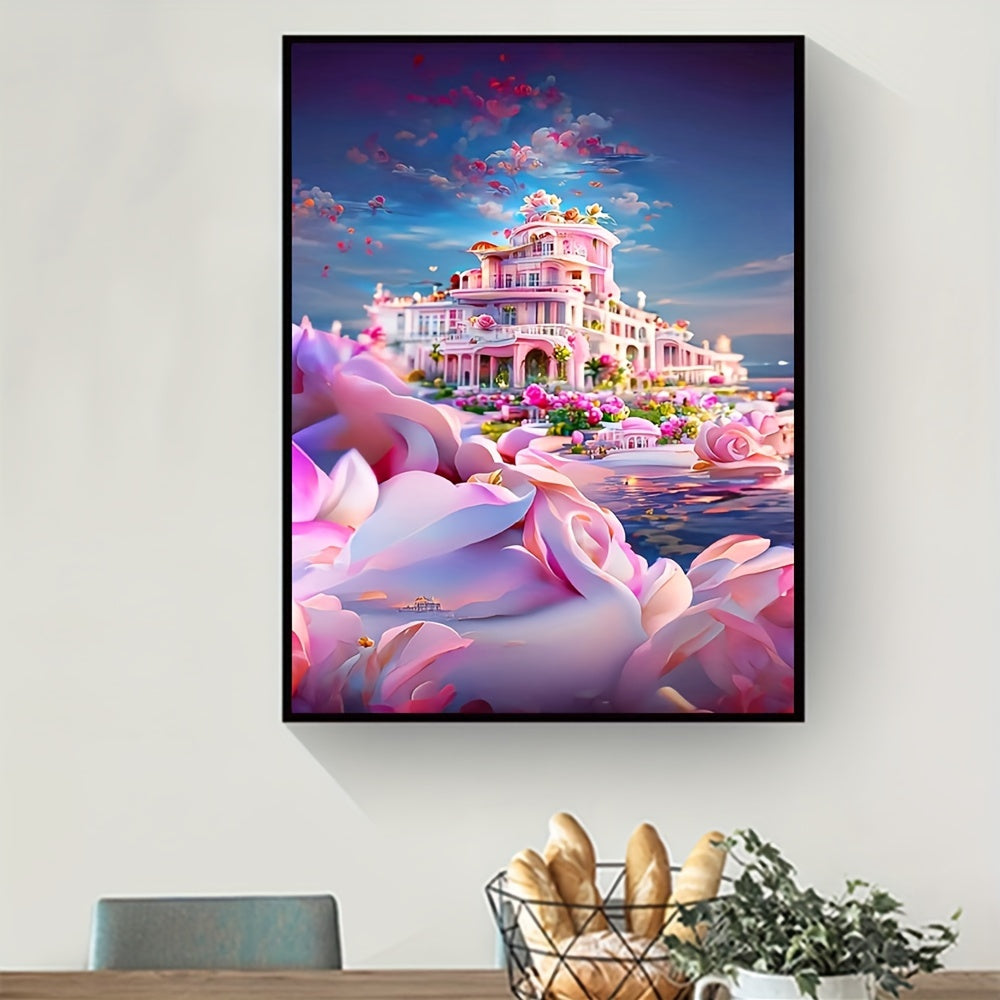 Mysterious Wonderland Castle Canvas Painting Poster