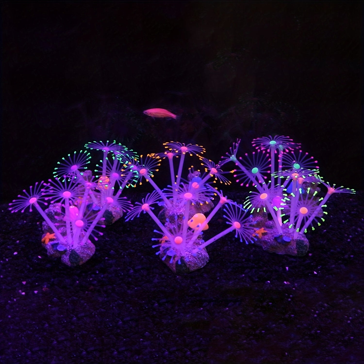 Silicone Coral Plants Underwater Aquarium Ornament Lifelike Decor