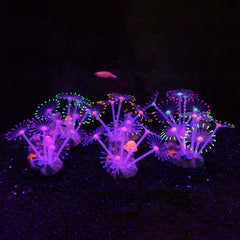 Silicone Coral Plants Underwater Aquarium Ornament Lifelike Decor