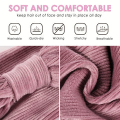 Corduroy Criss Cross Headband Solid Head Hoop Stretchy Headdress Hair Accessorie