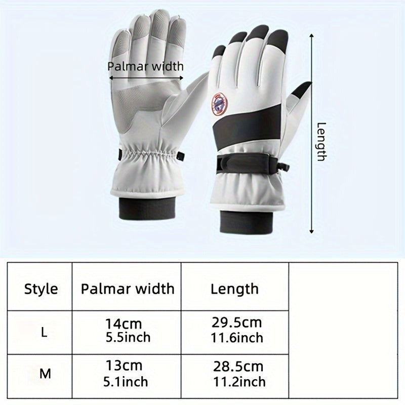 Winter Waterproof Skiing & Driving Gloves w/ Touch Screen - Non Slip