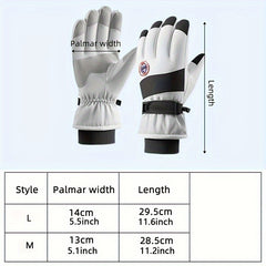 Winter Waterproof Skiing & Driving Gloves w/ Touch Screen - Non Slip