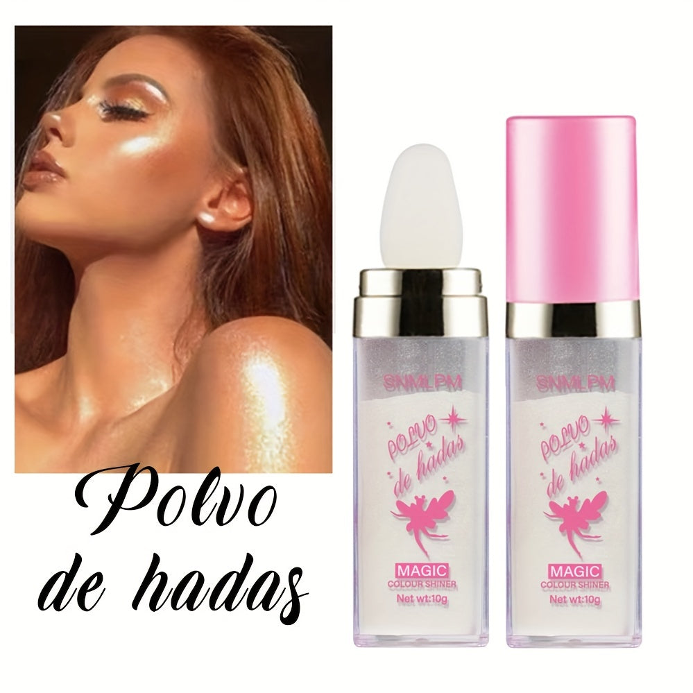 Fairy Dust Highlighter Powder Stick Glitter Puff Makeup Brightens