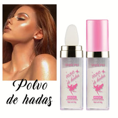 Fairy Dust Highlighter Powder Stick Glitter Puff Makeup Brightens