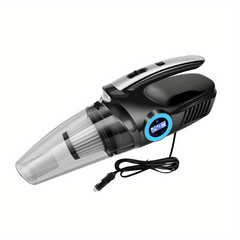 4-In-1 Car Vacuum Tire Inflator with Digital Gauge & LED Light