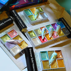 Metallic Nail Watercolor Paint Set for Macaron Designs