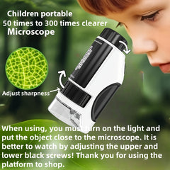 Mini Handheld Microscope for Kids Educational Science Experiment Toy