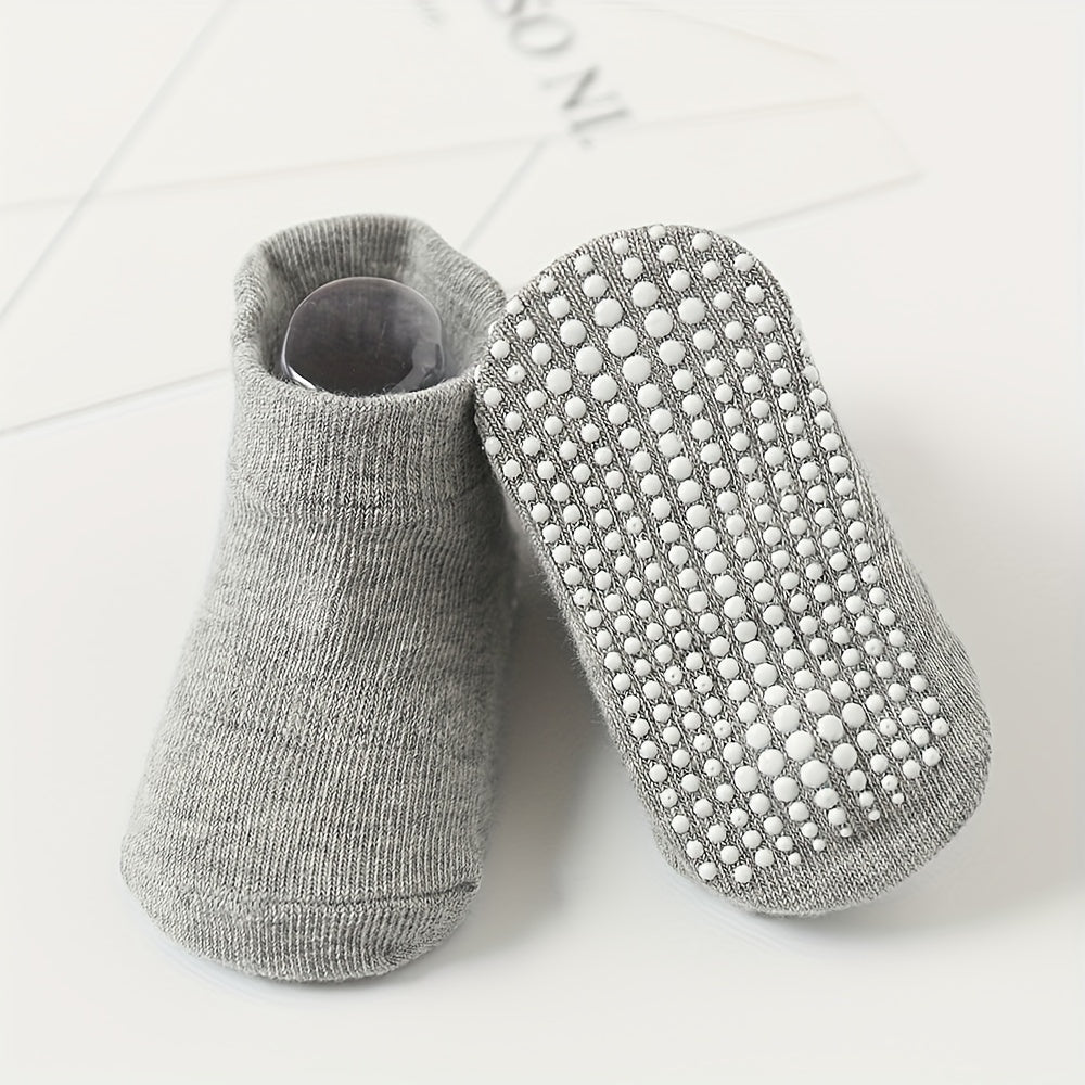 6pairs Baby's Cotton Non-slip Floor Socks for Toddler Boys Girls