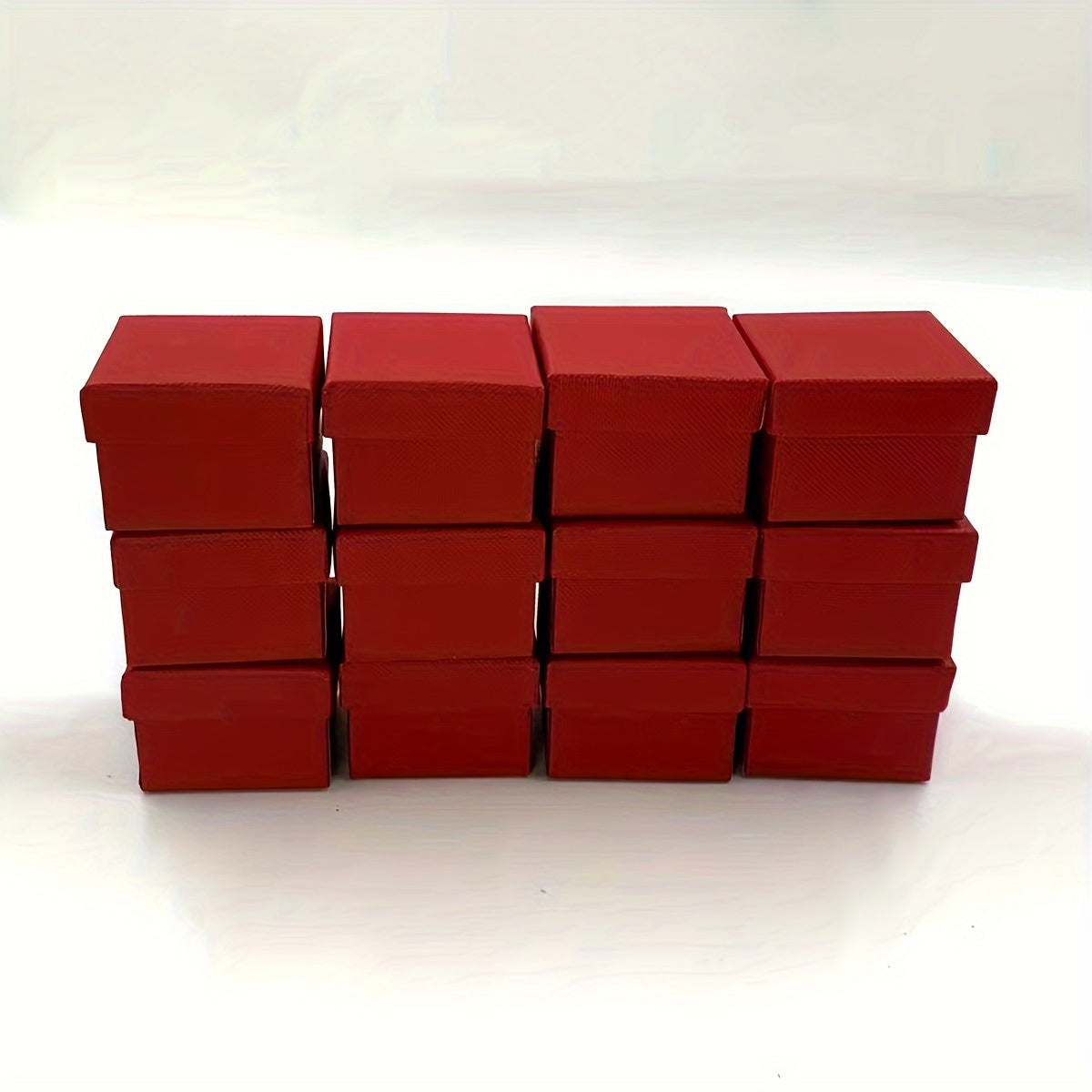 12pcs Ring Packaging Box Jewelry Box Small Business Supplies Wedding Decor