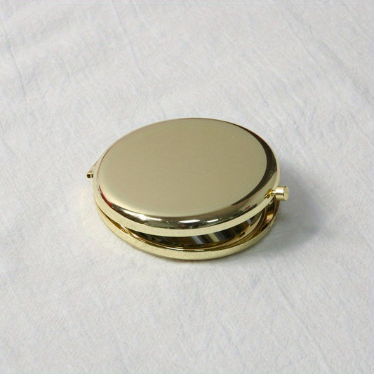 Double Side Round Cosmetic Folding Mirror Portable Beauty Mirror