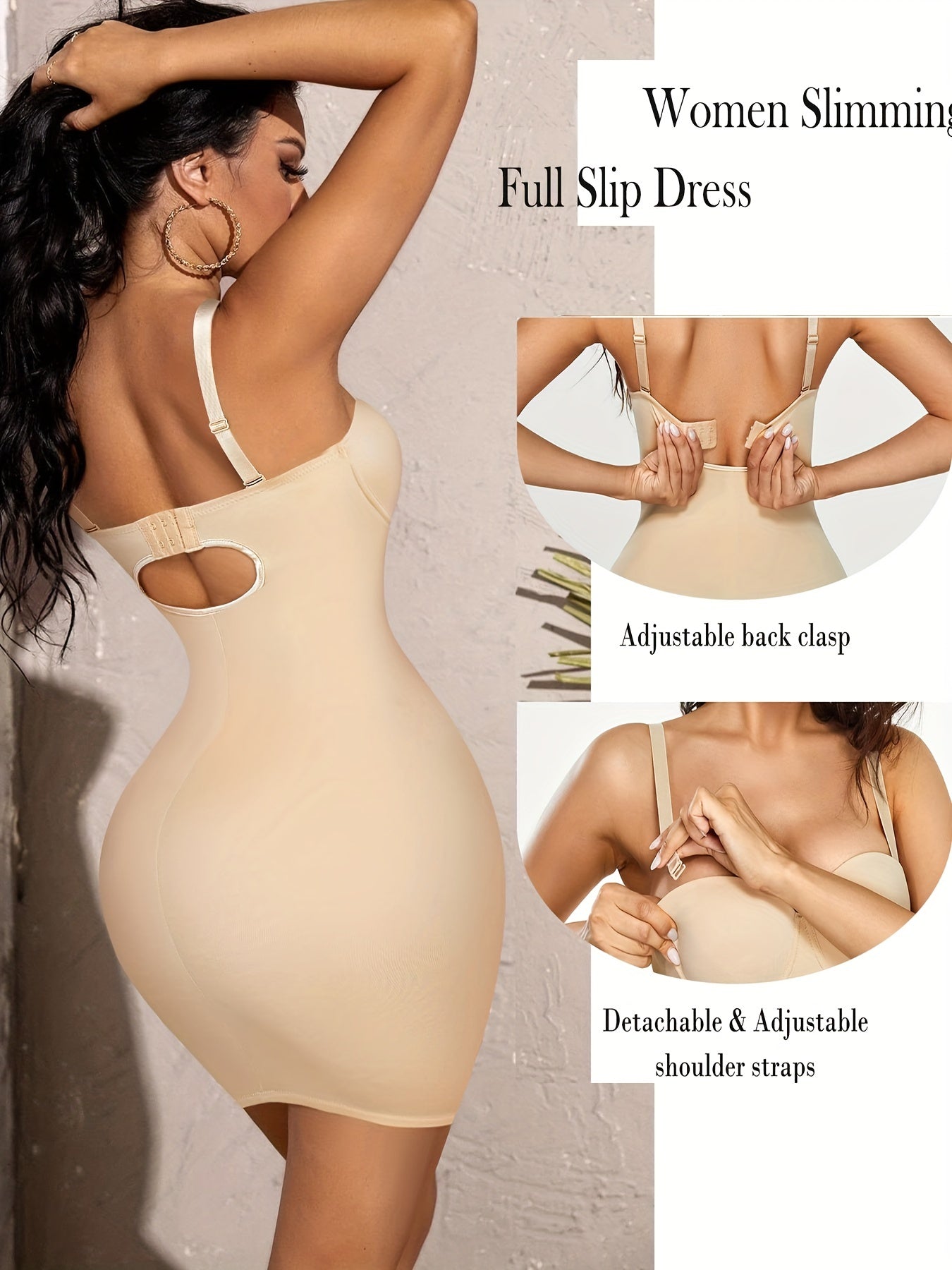Shaping Slip Dress Tummy Control Slimming Body Shaper Underwear