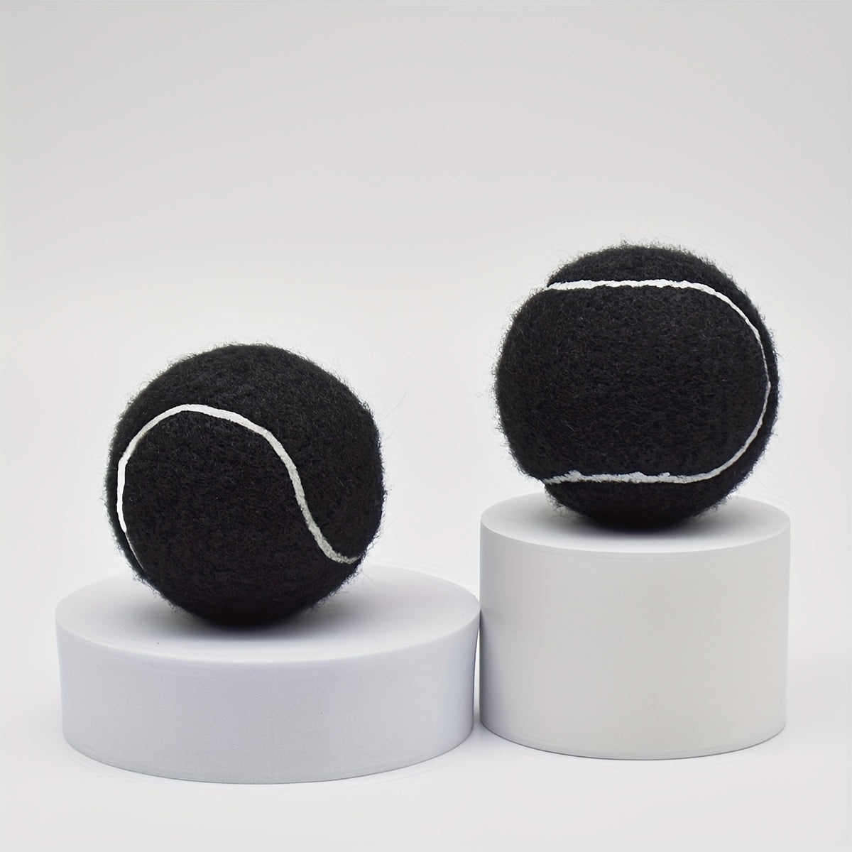 3pcs High Elastic Rubber Tennis Balls for Beginners Practice Outdoor Sports