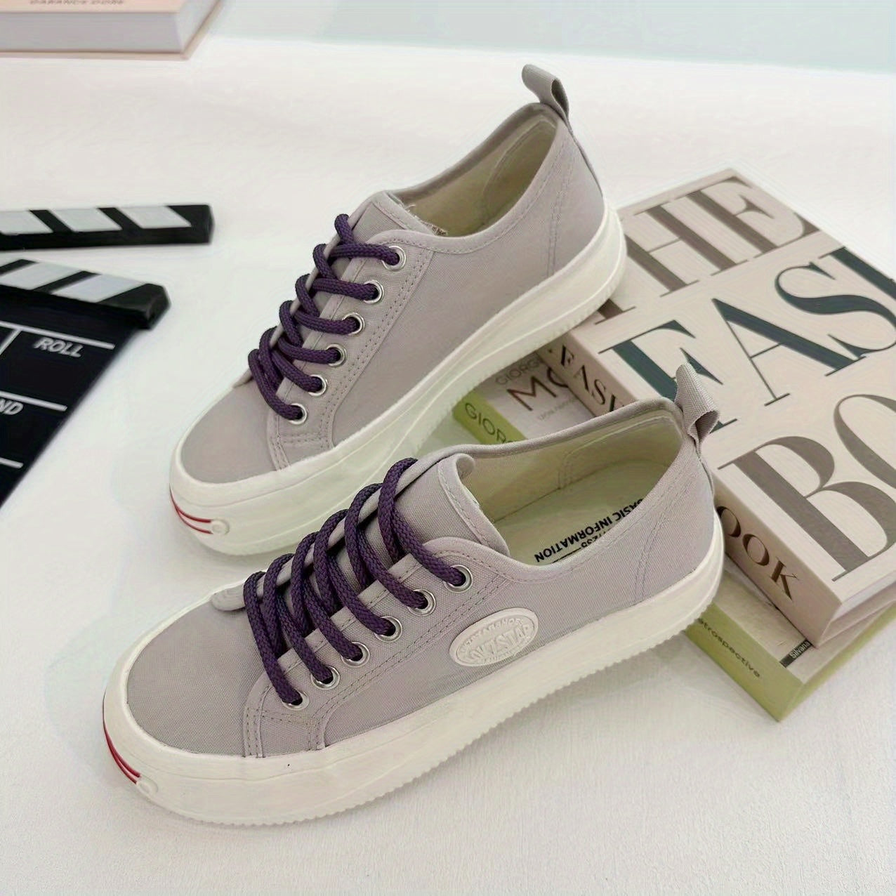 Women's Canvas Platform Slip On Shoes