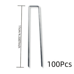 50-100pcs U-shaped Grassland Nails for Outdoor Gardening