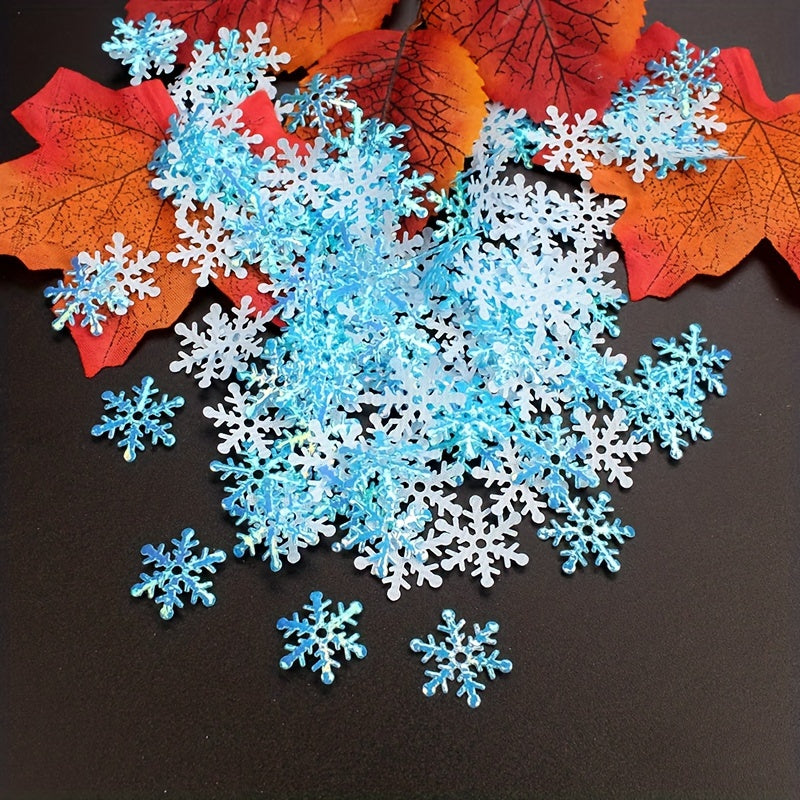 Winter Christmas Glitter Snowflake Confetti Pack - Wedding Party Birthday Decor
