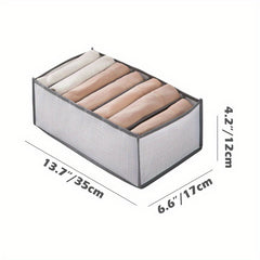 4pcs Large Wardrobe Clothes Organizer, 6 7 9 Compartments