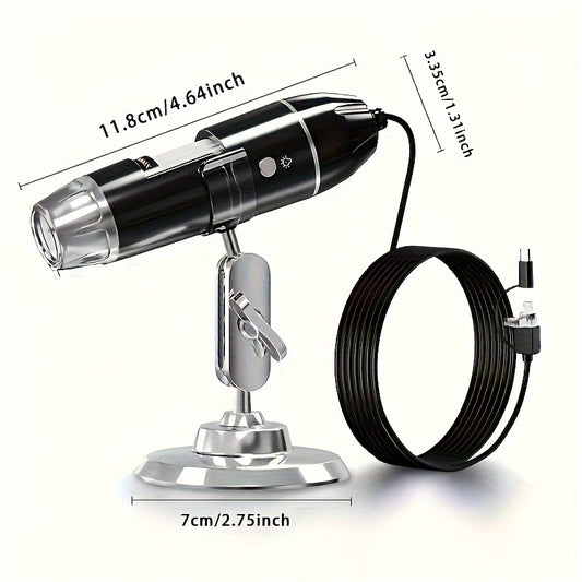 Portable Digital Microscope Camera for Laptop Insect Skin Plant Observation