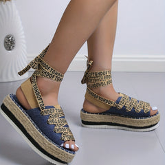 Platform Wedge Gladiator Sandals for Women