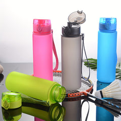 17oz 500ml Frosted Sports Water Bottle Leak Proof BPA Free Reusable