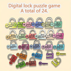 Math Matching Locks Toy Number Sorting Puzzle for Kids Ages 3