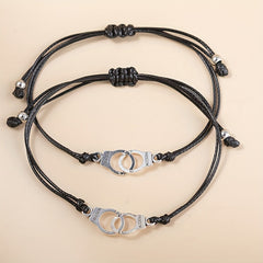 Freedom Braided Couple Bracelets 2pcs Set