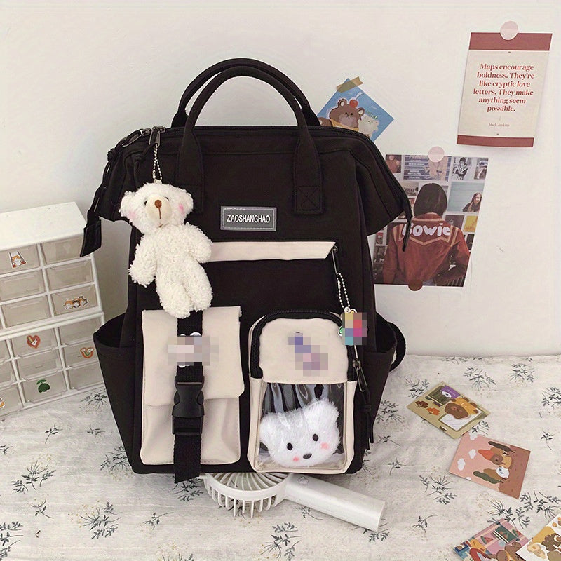 Student Casual Waterproof Nylon Backpack