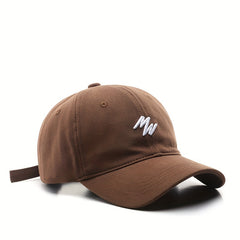 Embroidered Duck Tongue Cap Outdoor Sun Hat Baseball Cap
