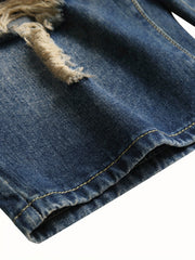 Men's Distressed Denim Shorts for Summer