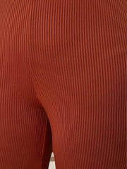  Casual Pants Women's Plus Ribbed Flared Leg Skinny Pants