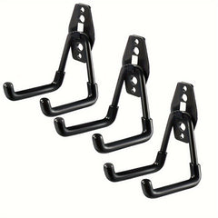 3pcs Heavy Duty Wall Hook Garage Tool Holder Helmet Hook Wall Mounted