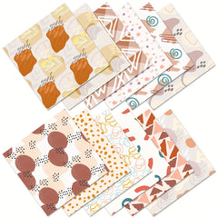 12pcs Bohemian Series Brochure Material Paper, DIY Photo Album Scrapbook Paper