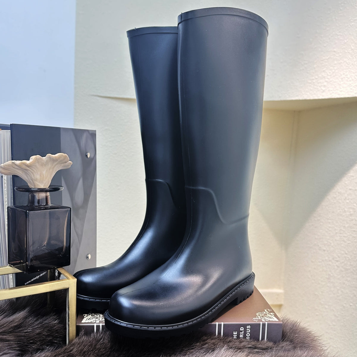 Women's Waterproof High Top Rain Boots