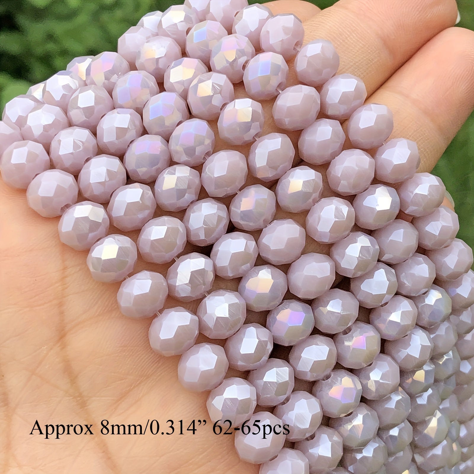 AB Violet Purple Rondelle Crystal Glass Beads Jewelry Making Spacer Beads