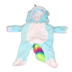 45 72 Cm Doll Wings Unicorn Tail Bodysuit Set Purple Rose Red Pink Multicolor
