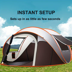 4-6 Person Waterproof Pop Up Camping Tent with Window