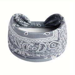 Boho Style Elastic Wide Hair Band Knot Turban Headband